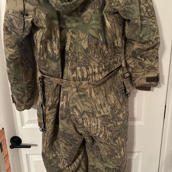 Vintage 10X Gore-Tex Rainwear Men's Hunting Coveralls W/hood Camo USA Realtree M - Picture 11 of 16